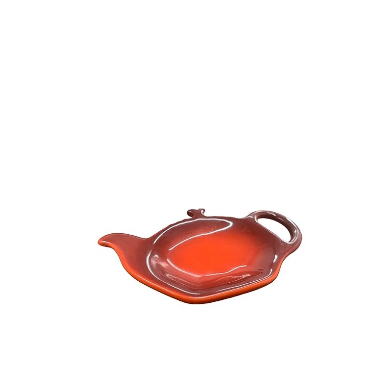 Le Creuset Stoneware Tea Bag Holder, 5", Cerise