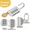 10 Pcs Combination Padlock, 4 Digit Combination Lock with Keys,