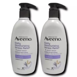 Aveno 아비노 데일리 모이스처라이징 스트레스 릴리프 바디워시 532ml 2개 Abino Daily Moisturizing Stress Relief Body Wash 532ml 2pcs [2 x 532ml]