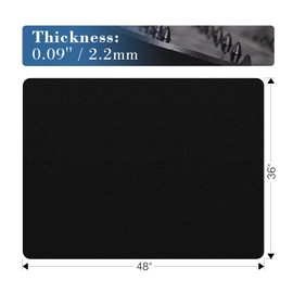 Tydle Office Chair Mat for Carpet, 36" x 48" Slip Resistant Chair Mat for Carpeted Floors, Heavy Duty Computer Under Desk Plastic Floor Mat with Grips, Carpeted Floor Protector for Home Office (Black)