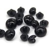 USOSOU 100PCS 10mm Black Safety Eyes Buttons Plastic Solid Domed