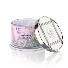 HomeWorx by Slatkin Lavender Vanilla 18 Oz 4 Wick Candle - Notes of Lavender, Vanilla, Sandalwood, Cedarwood