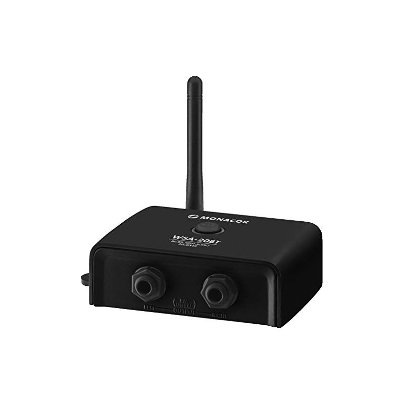 MONACOR WSA-20BT Bluetooth Audio Receiver for Music Playback from Mobile