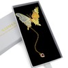 KIZOSA Butterfly Bookmarks for Women,Cute Funny Metal Bookmark,Unique Gifts Book