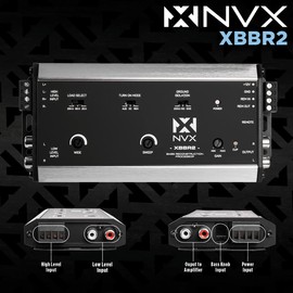 NVX XBBR2 X-Series 2-Channel Bass Restoration Processor and Line Output Converter with Impedance Matching and Remote Level Control