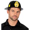 Black Fireman Hat Helmet Hard Plastic for Firefighter Fancy Dress