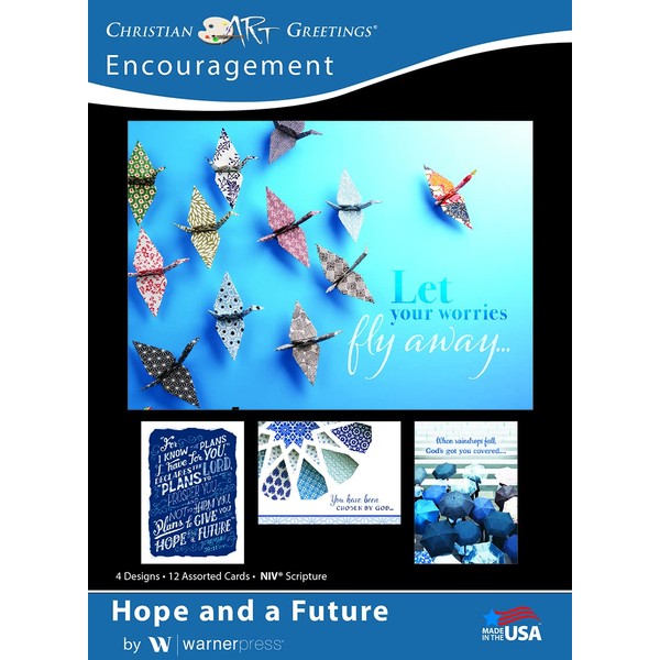 Hope and a Future - Encouragement Greeting Cards - NIV Scripture - (Box of 12)