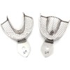 Dental Impression Trays Stainless Steel Perforated Teeth Whitening Mouth Trays Upper and Lower Dental Impression Trays Set of 2 (Large Upper and Lower)