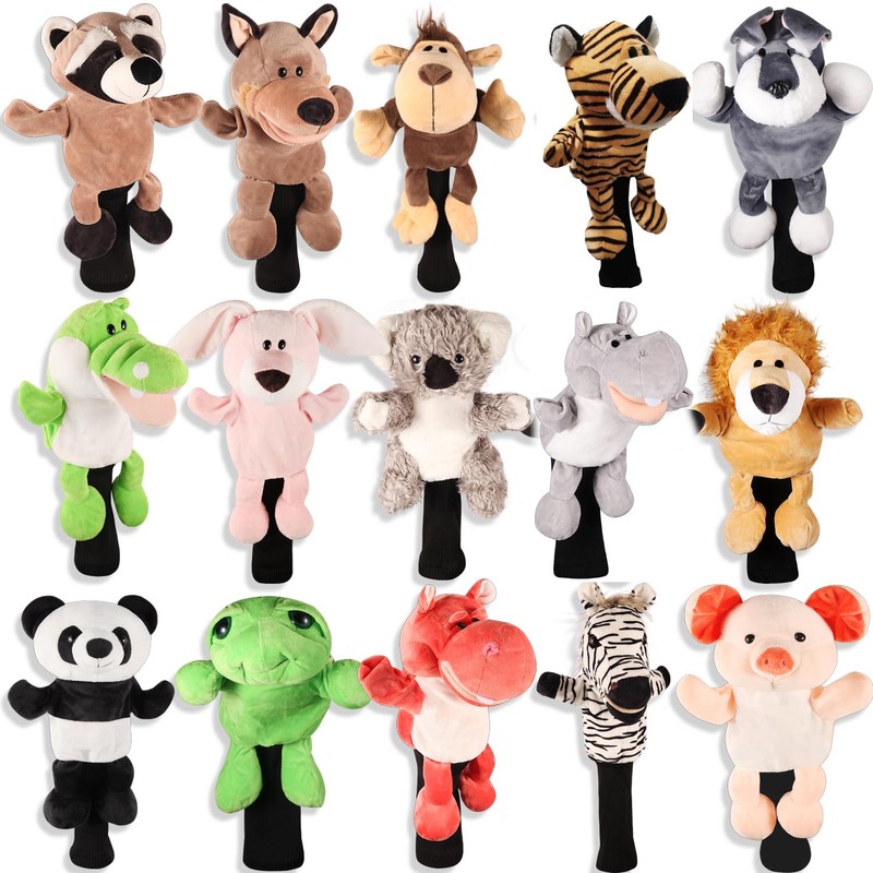 SHABIER Plush Novelty Animal Golf Driver Head Cover for 460cc