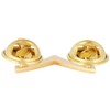 USMC Chevron Satin Gold PFC Private 1st Class