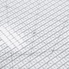 Quilting Ruler 12in Wide Transparent Acrylic Accurate Scale Black Grid