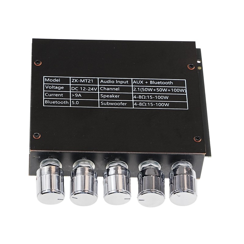 Bluetooth Audio Amplifier Board, ZK-MT21 2.1CH 50W x 2 +100W