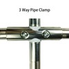 AUXBC 2Pcs OD 1"(25MM) Joint Pipe Clamp, Structural Pipe Connector