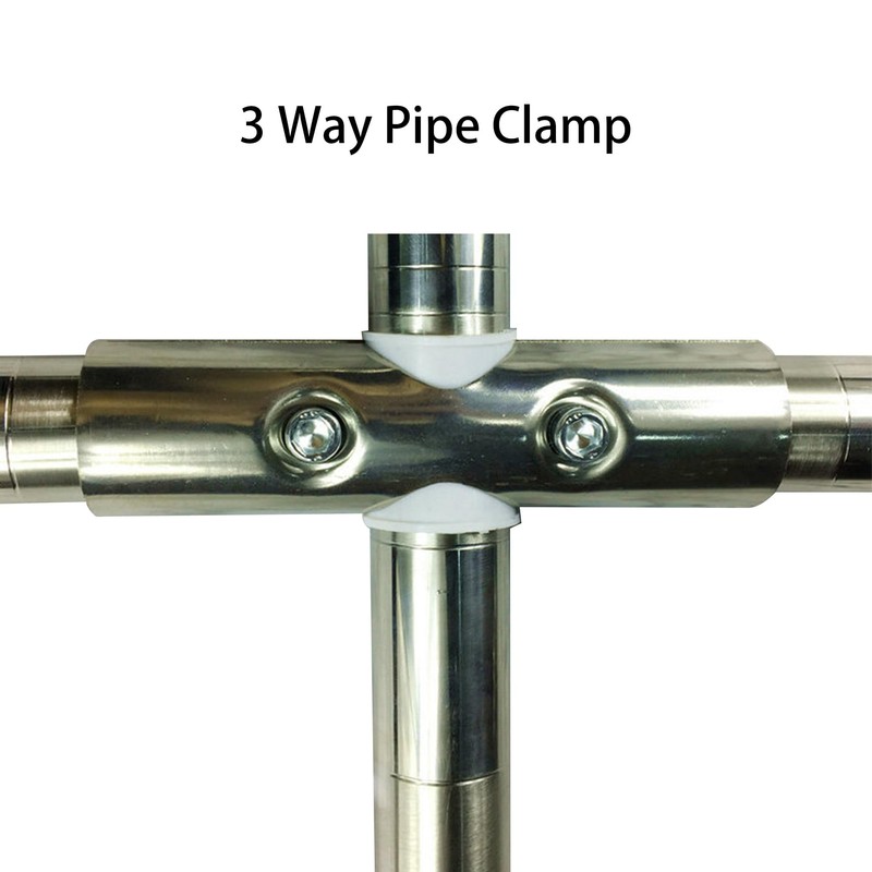 AUXBC 2Pcs OD 1"(25MM) Joint Pipe Clamp, Structural Pipe Connector