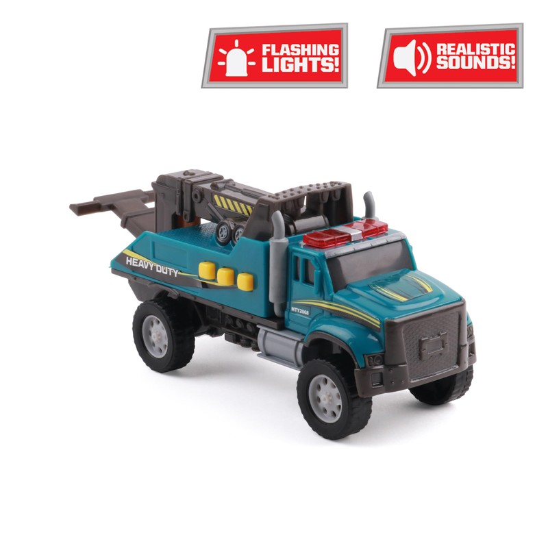 Mighty Fleet Toughest Minis 5" Tough Cab Tow Truck Toy