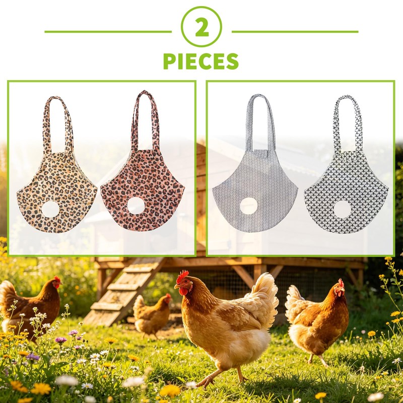 NeoBusy2 Pack Chicken Holder Bag with Leopard Print – Chicken