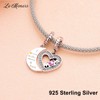 LaMenars Heart Charms Love for 925 Sterling Silver for Mum