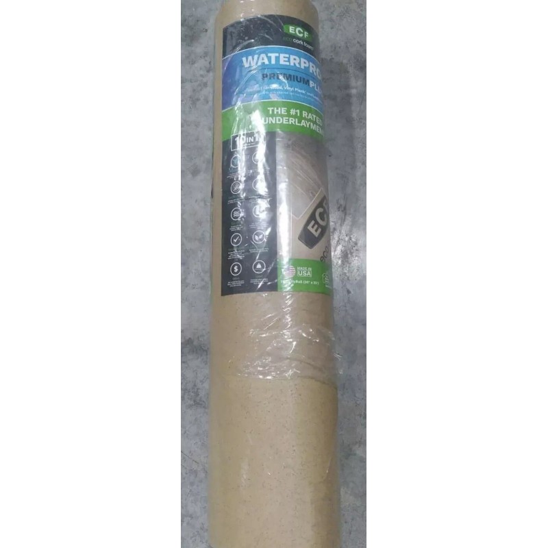 eco+ ECF Underlayment Laminate And Engineered Floor With Cork 36"