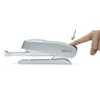 Rapesco 0736 Luna Heftgerät mit Vorderladefunktion, 50 Blatt Kapazität, Silber