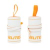 Velites White Nylon Wrist Wraps for Weightlifting, Unisex, One Size