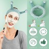 WLLHYF Spa Headband Face Makeup Microfiber Soft Coral Fleece Head