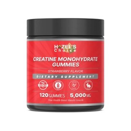 HAZEL'S Choice Creatine Monohydrate Gummies ((Pack of 1), Strawberry)