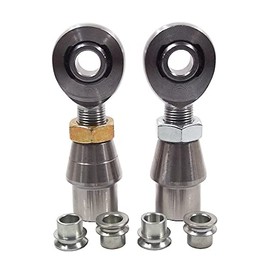 QS Components 1/2 X 5/8-18 Chromoly Panhard Bar Kit with 1/2-3/8 High Misalignment Spacers & Bung .095, Rod End, Heim Joint