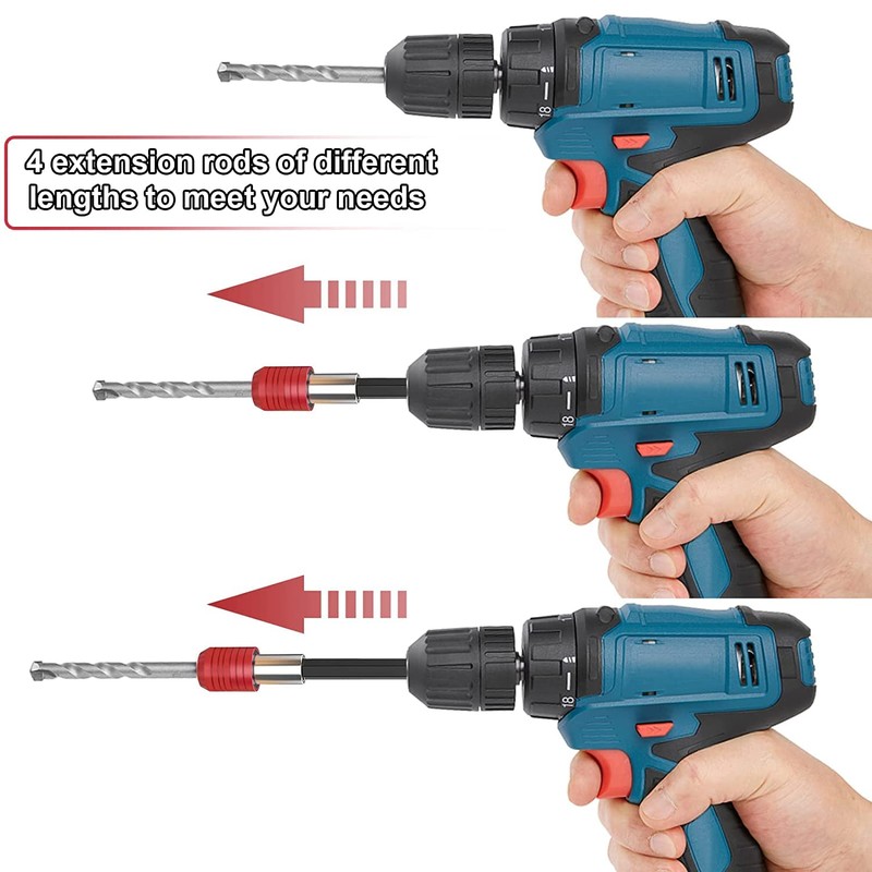 Drill Bit Extension Set, 8PCS Magnetic Drill Screwdriver Bit Holder