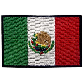 Stick Mexico Flag Embroidered Iron on/Sew on Patch