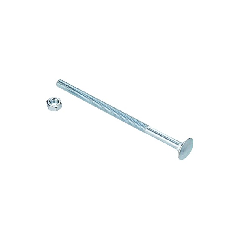 AHCMetric MILD Steel Cup Square Bolts with Nuts (ZINC &