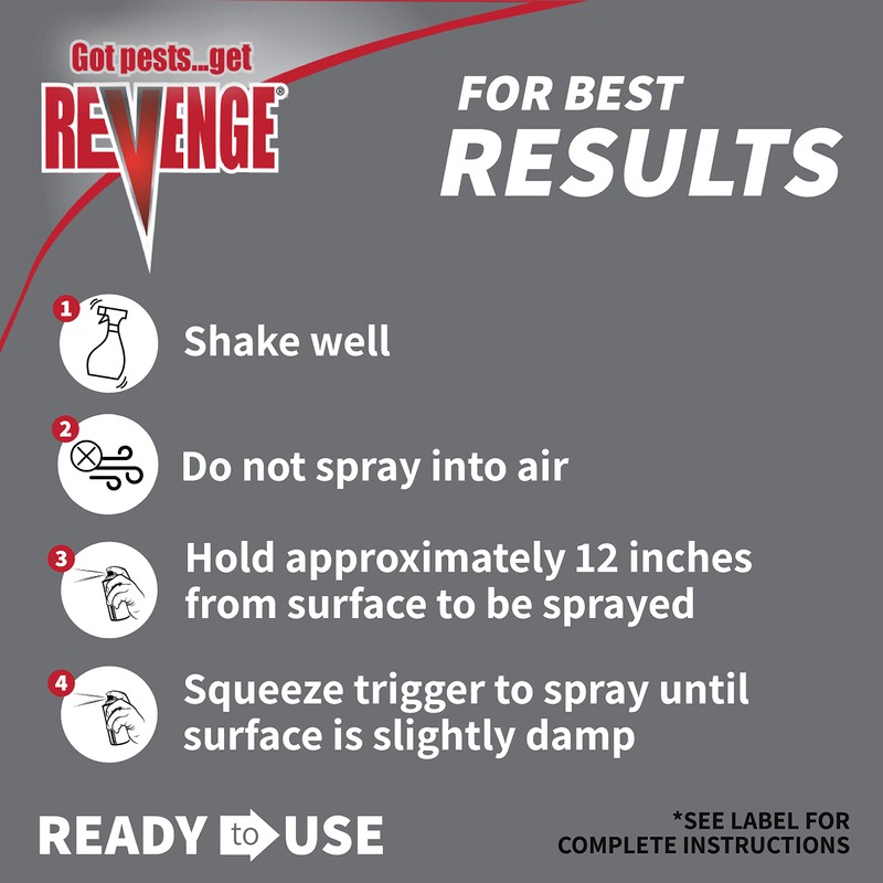 REVENGE Termite & Carpenter Ant Killer, 128 oz Ready-to-Use Spray,