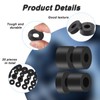 20PCS Rubber Spacer, 4 Sizes Black Thick Rubber Washers, Non-Slip