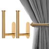 MaxMona Metal Curtain Holdbacks - Self-Adhesive Curtain Pull Backs, Curtain