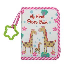 ZUYYON Baby Photo Album Baby Memory Book, Soft Cloth Photo Book First Year Memory Album Shower Gift for Newborn Toddler & Kids, Holds 4x6 Inch Photos(Red)