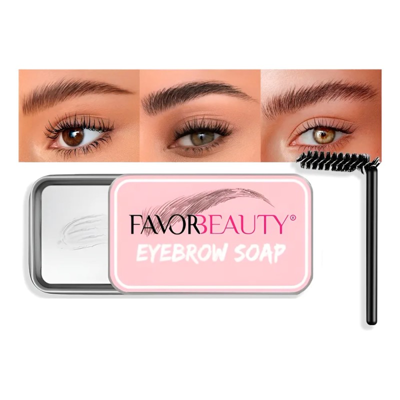 Jabón De Cejas Favorbeauty Transparente 10g Hipoalergénico