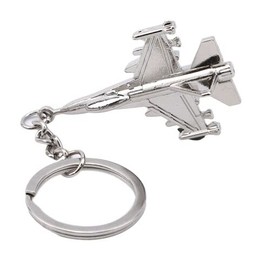 PSL Metal Figurine Keyring Keys Accessories Automotive Transport Figure Gift (Fighter Jet)