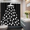 MCCKTIU Black and White Shower Curtain RV Shower Curtain Shower