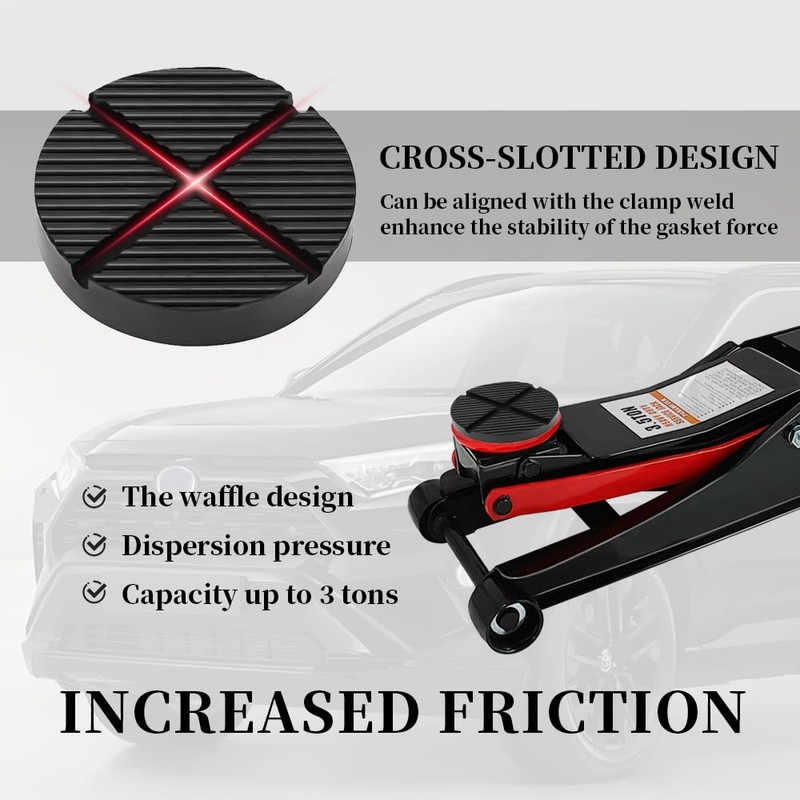 Rubber Floor Jack Extension,Increase Friction and Stability of Jack Pads