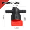 VIKKSAER 2Pcs 1/4 Inch Inline Fuel Shut-Off Valve, Gas Shut-Off