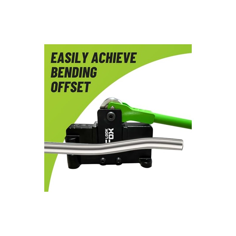 Conduit Bender, 12~14.3mm（9/16in）- Adjustable Offset for Flexible & Precise Bends,