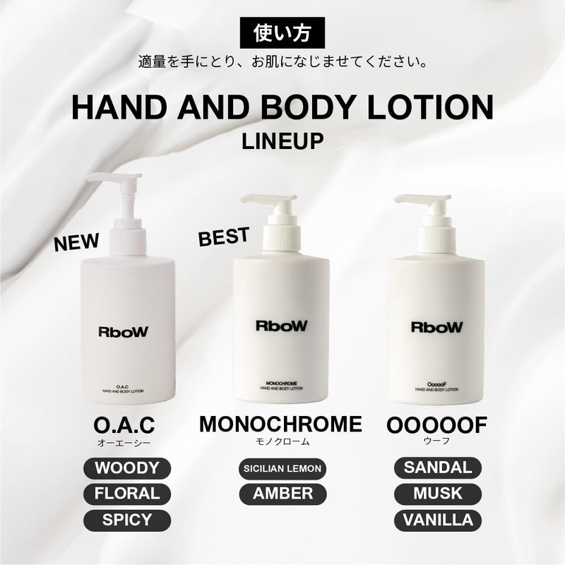 RboW Hand & Body Lotion - MONOCHROME