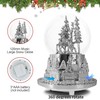 Hpoeude Musical LED Light Up Snow Globe with Rotating Train,