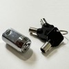 RiKey Security - Storage Cylinder Lock with 3 Tubular Keys