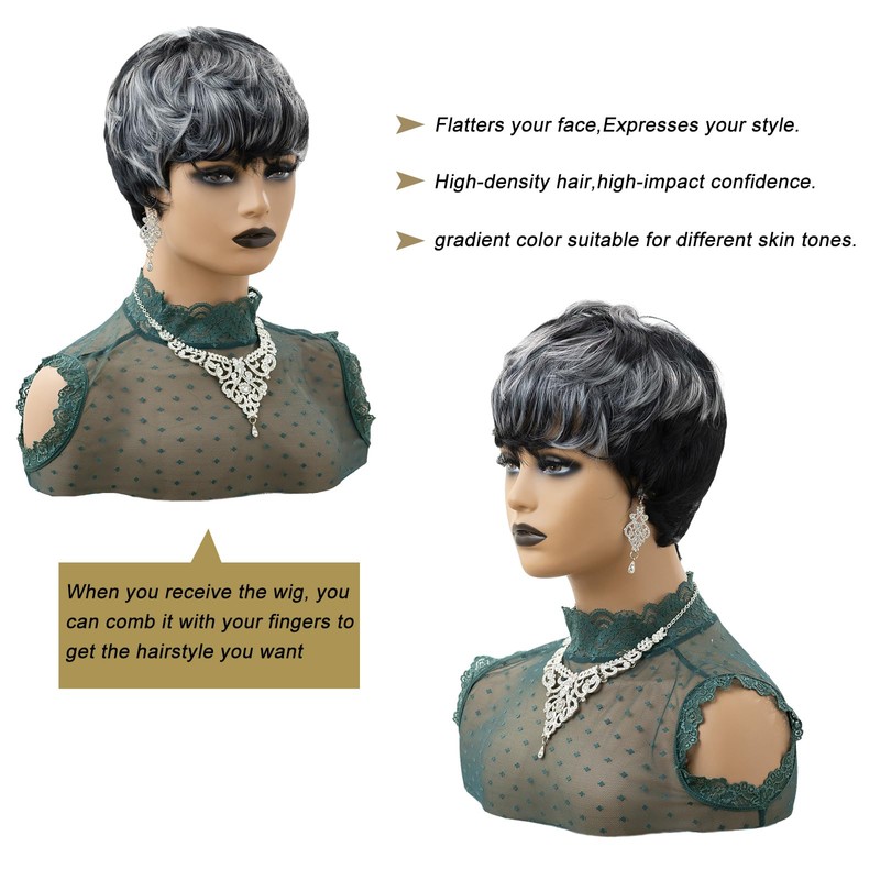 Pixie Cut Short Wig For Black Women Pixie Cut Wig
