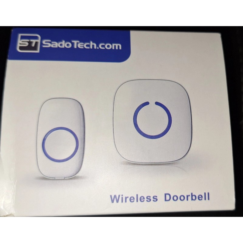 SadoTech Wireless Doorbell Kit White Single Set. Brand New Free