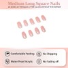 KXAMELIE Baby Pink Press on Nails Medium Coffin Gel Natural