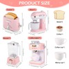 Play Kitchen Toys Kids Set with Coffee Maker Machine, Toaster,