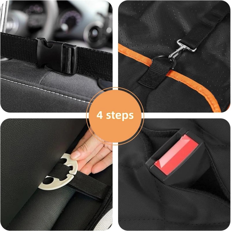 XL Truck Back Seat Extender for Dogs, Large Hard Bottom