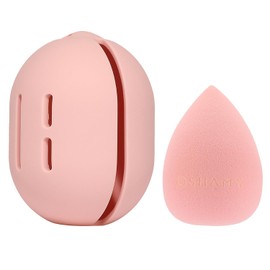 OSHAMY Makeup Sponge, Even Application Without Streaks, Superior Coverage, 3-Piece Set, Sponge Puff, Makeup Puff, Puff, Water Drop Shape, Beveled Edge OSHAMY (Peach Pink)