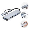 Operitacx USB Hub Multi Port Adapter USB Splitter with Card